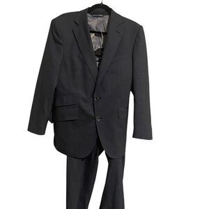 $798 Robert Graham Charcoal Gray Glen Plaid Randall Suit Men's Size 40Rx 32